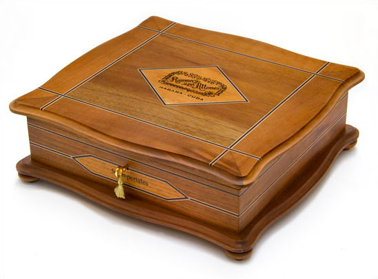 Habanos s.a. is pleased to introduce a replica of an ancient Ramón Allones Humidor  
