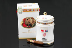 Bolivar Distinguidos Porcelain Jar: a Regional Edition for China market  